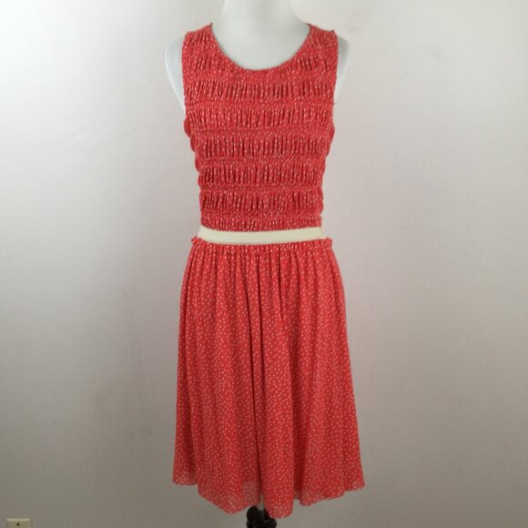 Anthropologie Postmark Sleeveless Orange Dress s - Picture 4 of 10